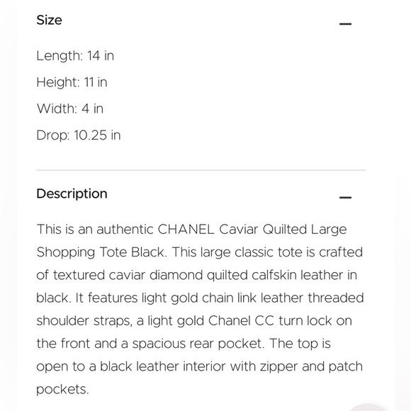 Chanel Large Shopping Tote - Picture 12 of 12